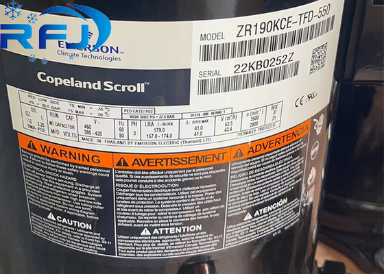 kopen 15 pk Emerson Copeland Scroll Compressor ZR190KCE-TFD-550 ZR Serie R410a online manufacture
