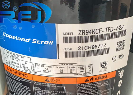 kopen Copeland ZR94KCE-TFD-522 ZR Series Scroll Compressor 8HP High-Level Efficiency 3 Phase online manufacture