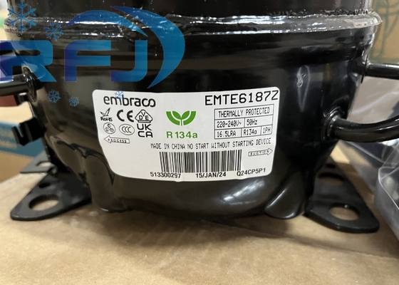 kopen Embraco Aspera Compressor EMTE6187Z koelmiddel R134a Hermetisch Reciprocating online manufacture