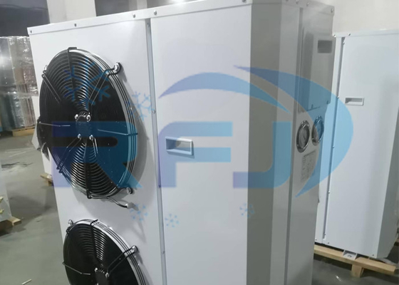 Dubbele ventilatorbox-eenheid, condensatie-eenheid voor middel-hoge temperatuur met koeling R404A R22