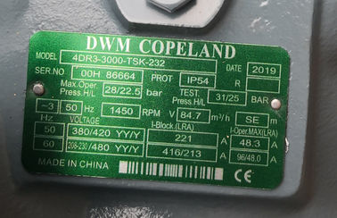 Compressor R22 4dr3-3000-tsk-232 30HP van de Copelanddwn de Semi Hermetische Koeling