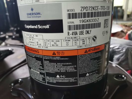 Zpd72kce-tfd-130 6HP Copeland Airconditioningscompressor HVAC